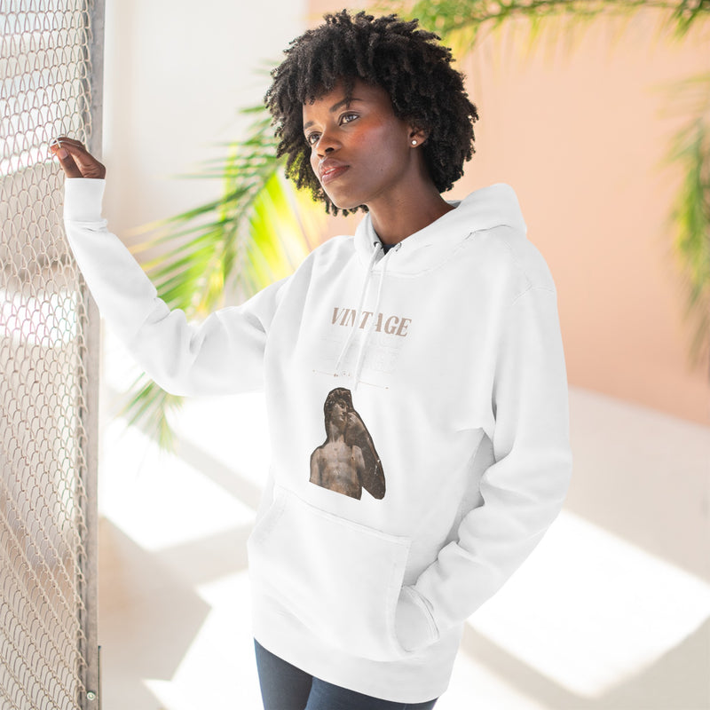 Three-Panel Fleece Hoodie