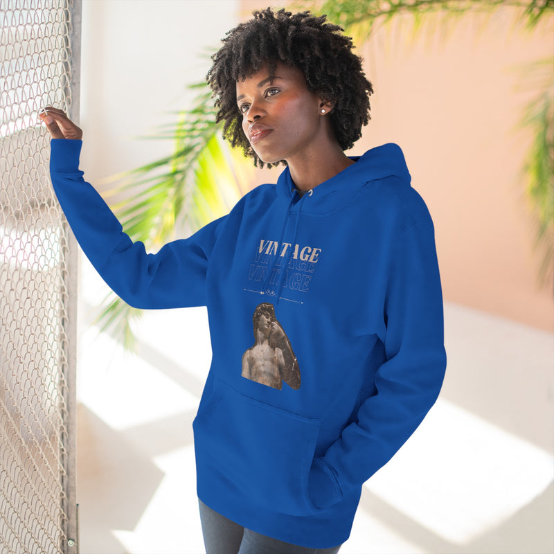 Three-Panel Fleece Hoodie